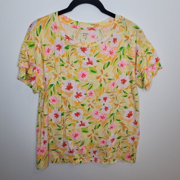 Crown & Ivy Blouse Womens Medium - Picture 1 of 5